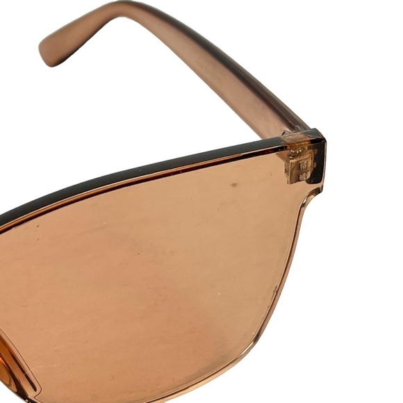 Sunglasses Sun Glasses Women's Shades Rimless Plastic Brown Vacation Summer Pool - Picture 5 of 16